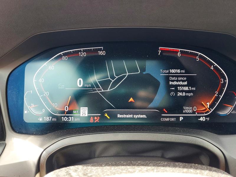 2022 BMW 4er VIN WBA23AT05NCK77599 COPART salvage auction — FRONT END, Hi - Certificate Of Salvage, sold $9,700 on 2026-08-10 (photo 9)