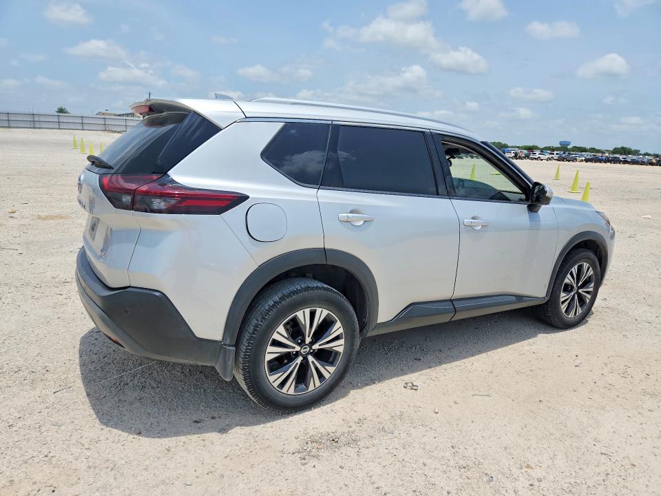 2021 Nissan Rogue VIN 5N1AT3BA4MC810072 COPART salvage auction — FRONT END, Tx - Salvage Vehicle Title, sold $4,300 on 2026-07-09 (photo 3)