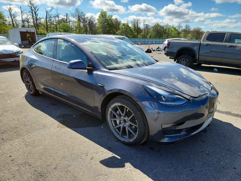 2023 Tesla VIN 5YJ3E1EA9PF679168 COPART salvage auction — FRONT END, Ny - Mv-907A Salvage Certificate, sold $6,200 on 2026-07-22 (photo 4)