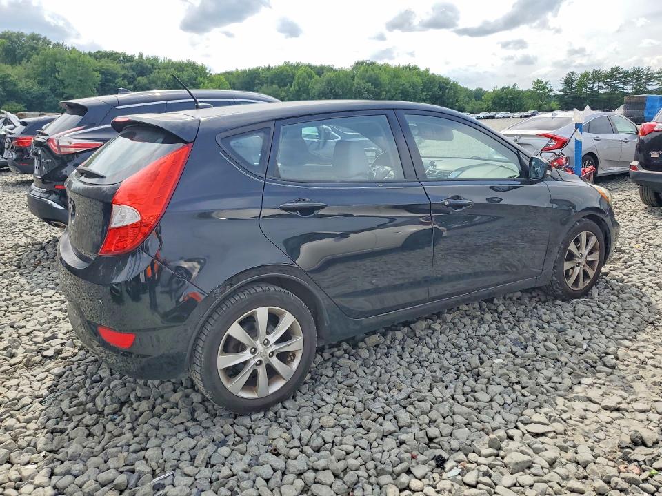2013 Hyundai Accent VIN KMHCU5AE9DU119846 COPART salvage auction — SIDE, Nj - Cert Of Title-Salvage, sold $750 on 2026-07-22 (photo 3)