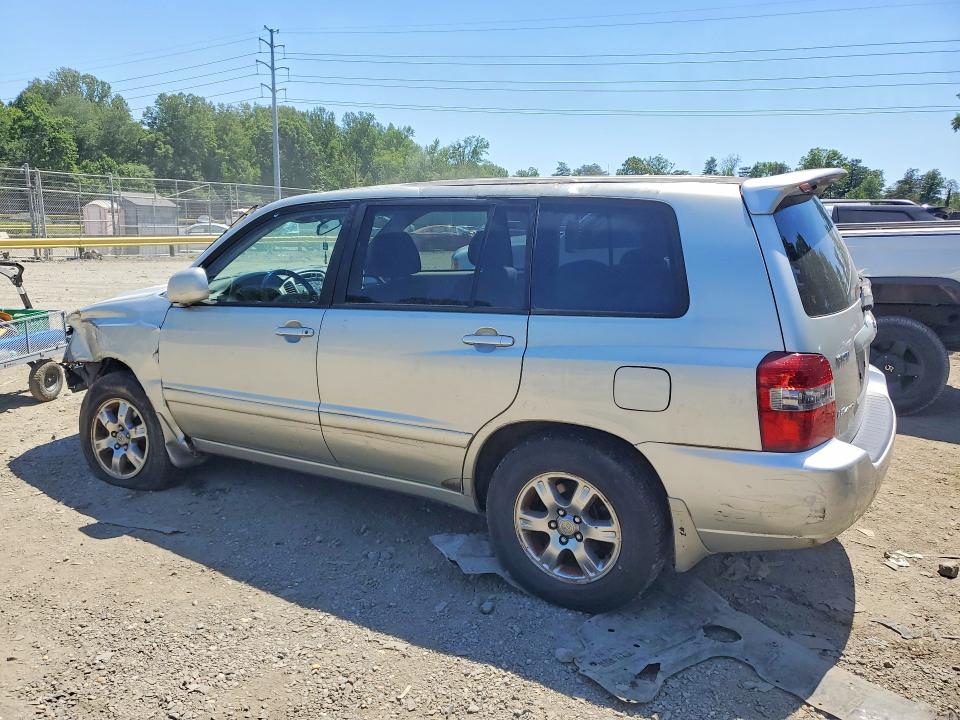 2005 Toyota Highlander VIN JTEEP21A350080899 COPART salvage auction — FRONT END, VA - CERT OF TITLE - SALVAGE, sold $1,050 on 2026-07-21 (photo 2)