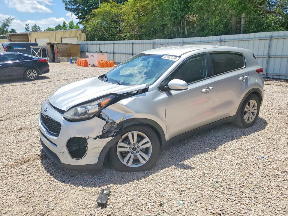2019 Kia Sportage VIN KNDPM3AC0K7543047 COPART salvage auction — FRONT END, Nc - Salvage Certificate Of Title, sold $2,750 on 2026-07-31 (photo 1)