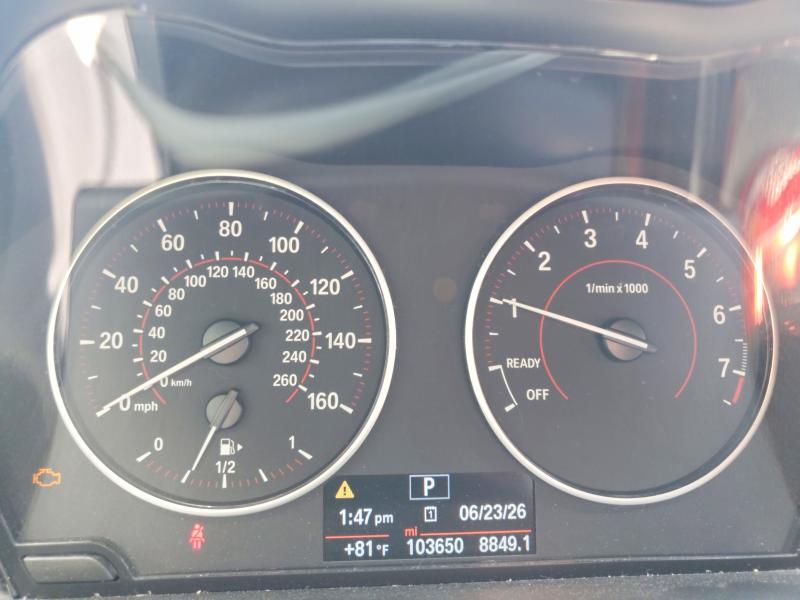 2015 BMW 2er VIN WBA1F7C59FVX95772 COPART salvage auction — FRONT END, Ky - Cert Of Title-Salvage, sold $3,400 on 2026-08-19 (photo 9)