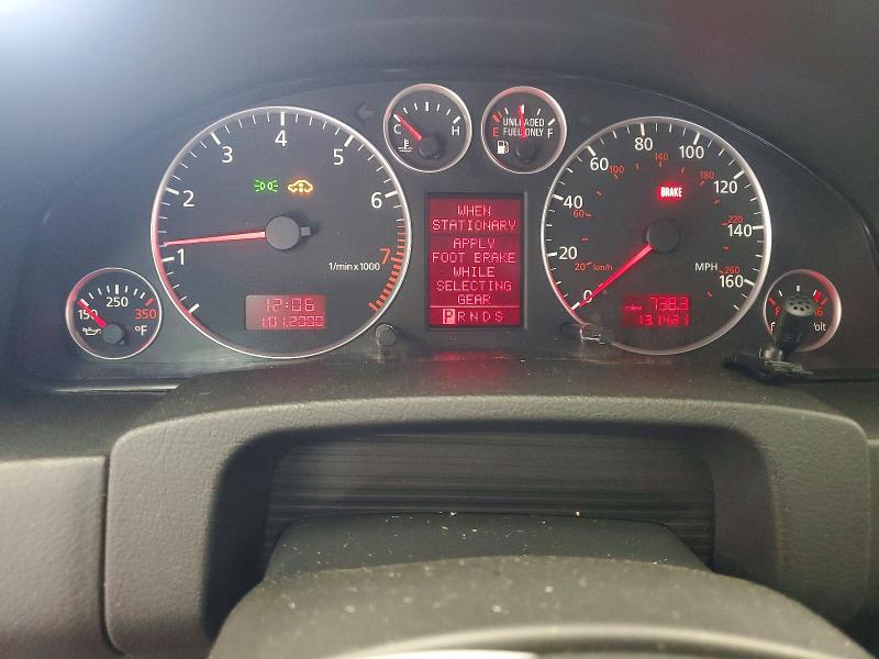 2004 Audi Allroad VIN WA1YD64B24N042226 COPART salvage auction — MINOR DENT/SCRATCHES, Wa - Vehicle Cert Of Ownership-Titl, sold $300 on 2026-07-31 (photo 9)