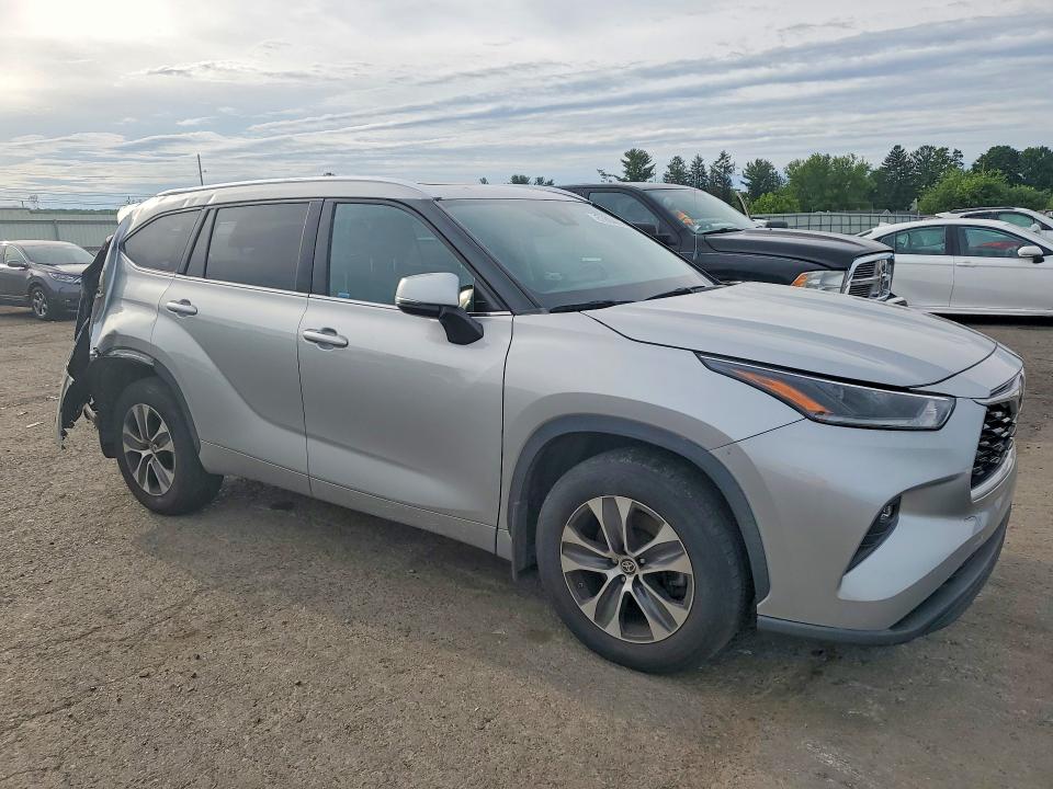 2021 Toyota Highlander VIN 5TDGZRBH8MS539433 COPART salvage auction — REAR END, Pa - Certificate Of Salvage, sold $13,100 on 2026-07-10 (photo 4)