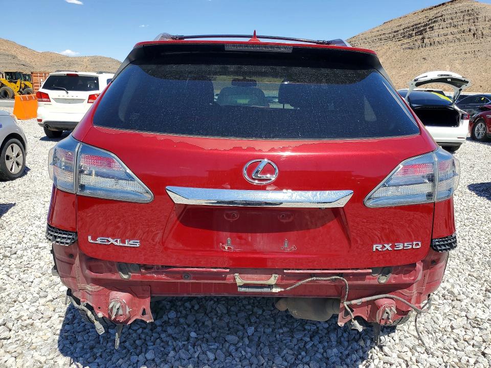 2010 Lexus Rx 350 VIN JTJZK1BA6A2002013 COPART salvage auction — REAR END, Nv - Salvage Title, sold $4,300 on 2026-07-06 (photo 6)