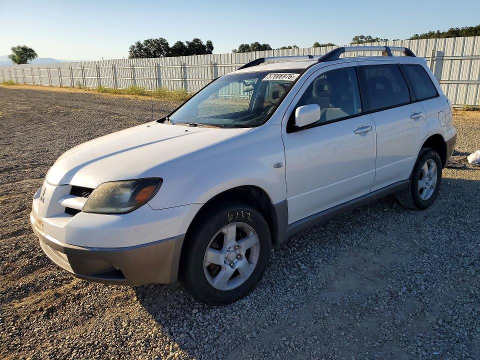 2003 Mitsubishi Outlander VIN JA4LX41G33U036946 COPART salvage auction — FRONT END, Ca - Salvage Certificate, sold $50 on 2026-07-10 (photo 1)