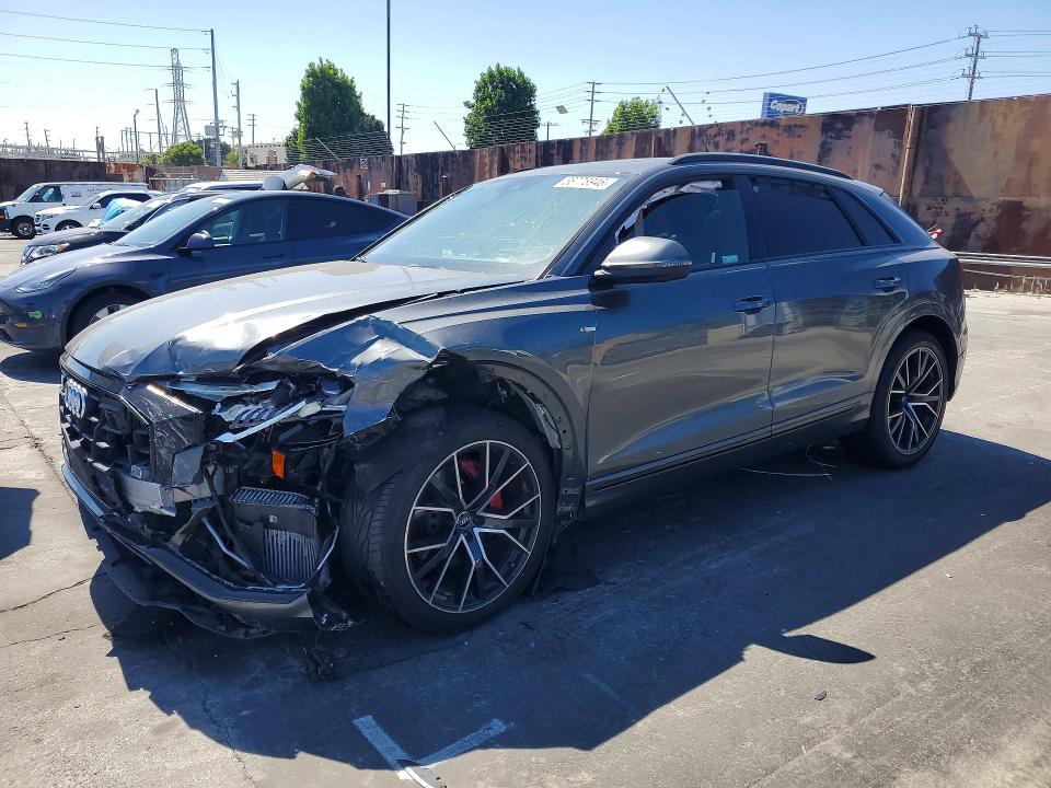 2019 Audi Q8 VIN WA1FVAF17KD025677 COPART salvage auction — FRONT END, Ca - Salvage Certificate, sold $275 on 2026-07-31 (photo 1)