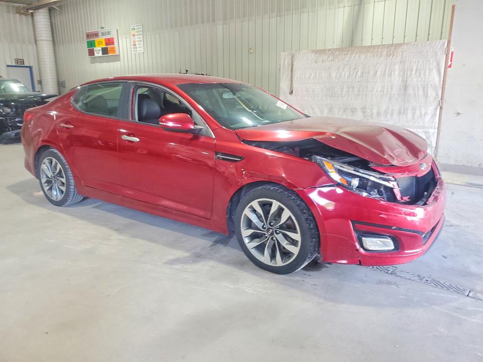 2014 Kia Optima VIN 5XXGR4A75EG268409 COPART salvage auction — FRONT END, Pa - Certificate Of Salvage, sold $550 on 2026-07-16 (photo 4)