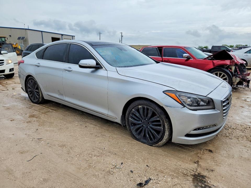 2015 Hyundai Genesis VIN KMHGN4JF9FU067154 COPART salvage auction — REAR END, Tx - Certificate Of Title (P), sold $2,000 on 2026-07-09 (photo 4)