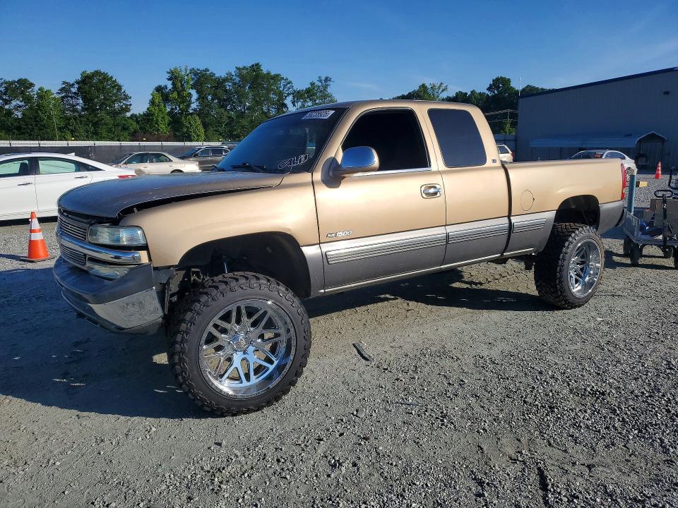 1999 Chevrolet Silverado VIN 2GCEK19T8X1228233 COPART salvage auction — FRONT END, Sc - Cert Of Title-Salvage, sold $2,250 on 2026-07-27 (photo 1)