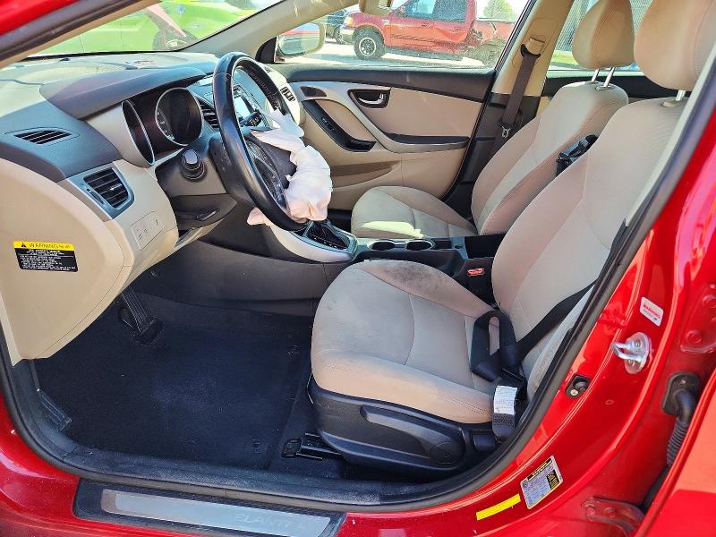 2016 Hyundai Elantra VIN KMHDH4AE6GU491328 COPART salvage auction — FRONT END, Salvage Title, sold $1,100 on 2026-07-13 (photo 7)