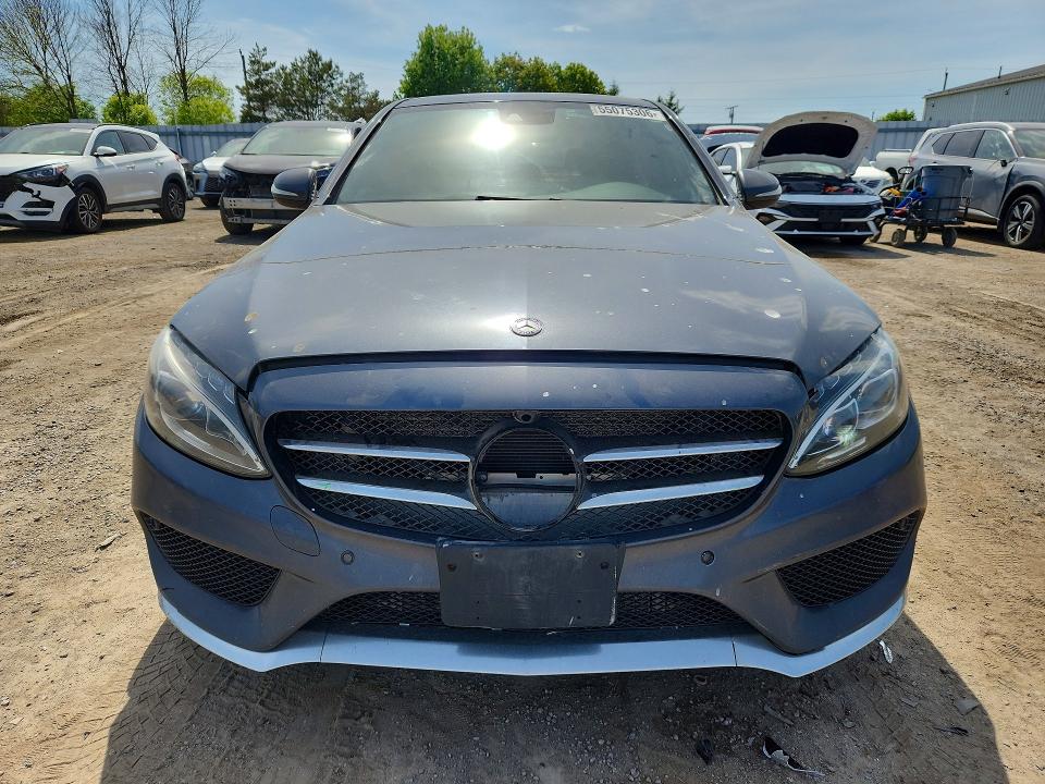 2015 Mercedes-benz C class VIN 55SWF4KBXFU053800 COPART salvage auction — REAR END, On - Permit No Brand - Unfit, sold $2,500 on 2026-07-09 (photo 5)