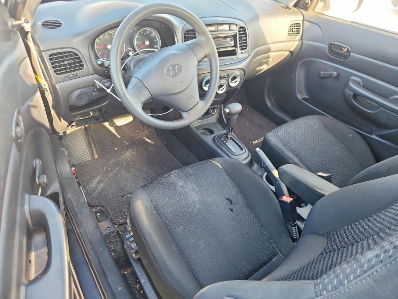 2010 Hyundai Accent VIN KMHCM3AC3AU168555 COPART salvage auction — FRONT END, Tx - Salvage Vehicle Title, sold $175 on 2026-07-28 (photo 8)