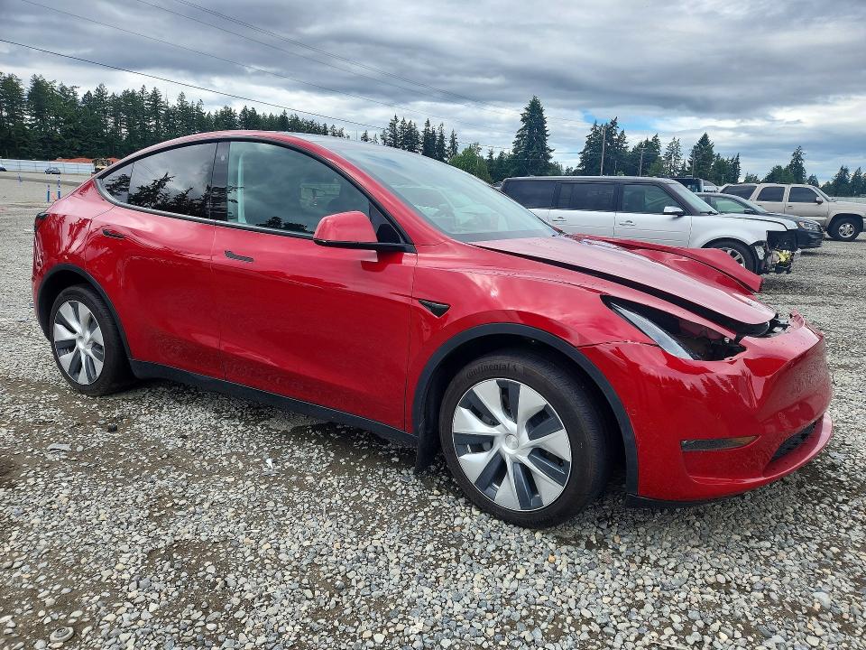 2020 Tesla Model y VIN 5YJYGDEE0LF050977 COPART salvage auction — FRONT END, Wa - Bill Of Sale, sold $7,100 on 2026-07-14 (photo 4)