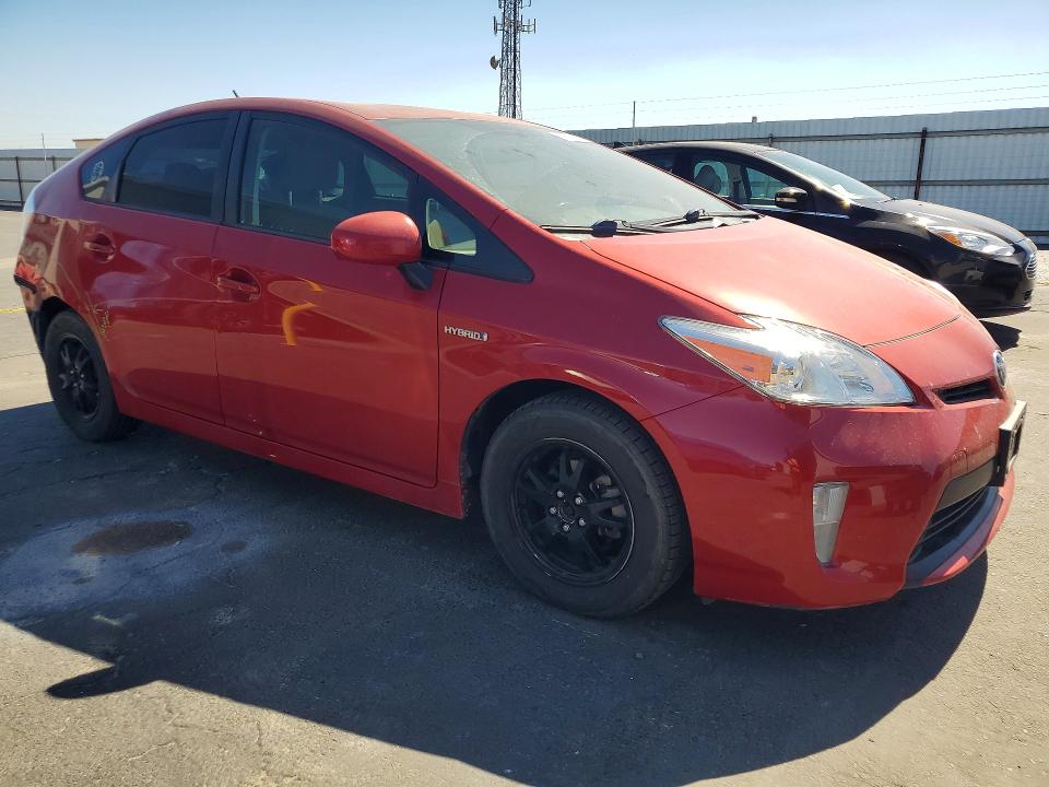 2013 Toyota Prius VIN JTDKN3DU7D1709680 COPART salvage auction — REAR END, Ca - Salvage Certificate, sold $1,300 on 2026-07-02 (photo 4)