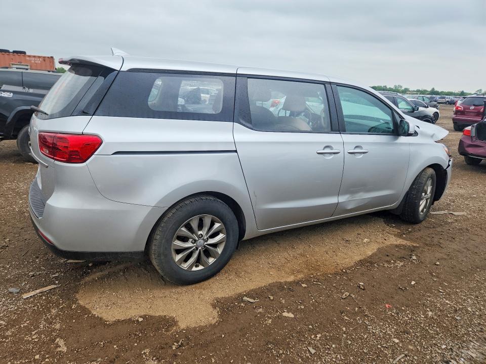 2019 Kia SEDONA VIN KNDMA5C18K6572238 COPART salvage auction — FRONT END, Wv - Salvage Certificate, sold $975 on 2026-07-07 (photo 3)