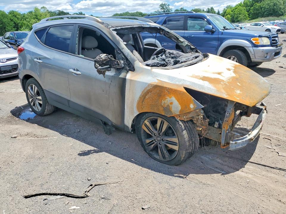 2014 Hyundai Tucson VIN KM8JUCAG7EU832534 COPART salvage auction — BURN, Pa - Certificate Of Salvage, sold $325 on 2026-08-01 (photo 4)