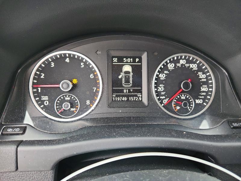 2014 Volkswagen Tiguan VIN WVGBV3AX7EW534572 COPART salvage auction — FRONT END, Wi - Junked Vehicle Bill Of Sale, sold $700 on 2026-07-07 (photo 9)