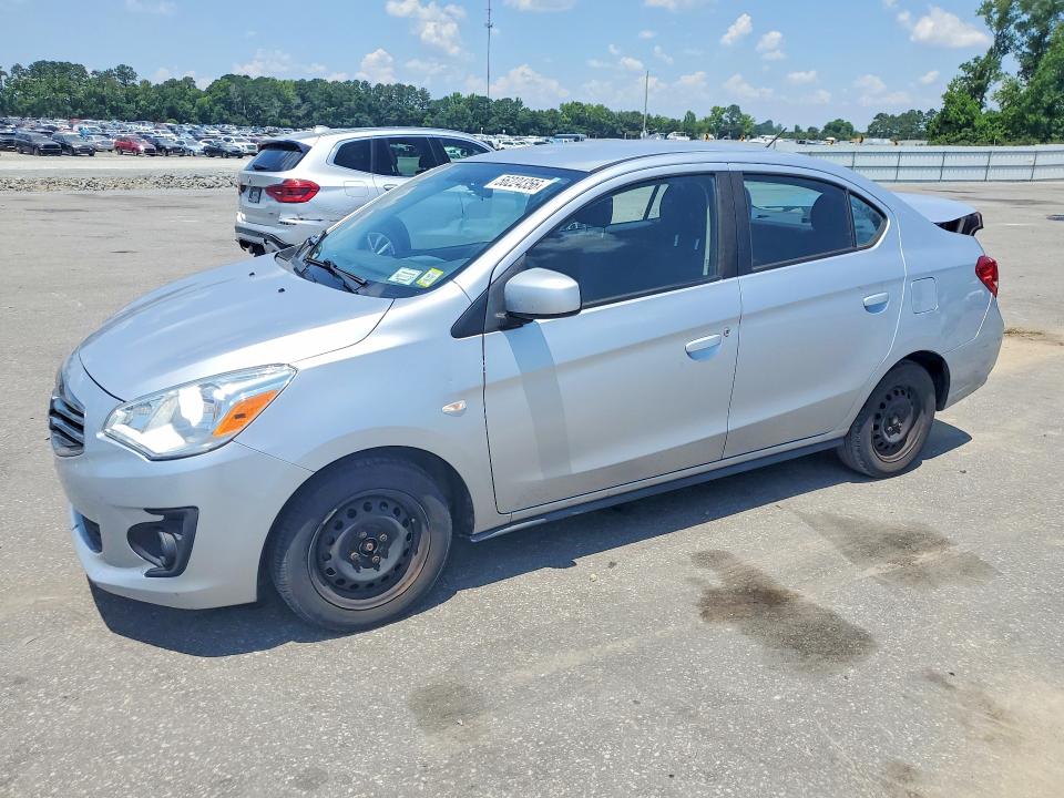 2019 Mitsubishi Mirage VIN ML32F3FJ3KHF12838 COPART salvage auction — REAR END, Ny - Mv-907A Salvage Certificate, sold $950 on 2026-07-23 (photo 1)