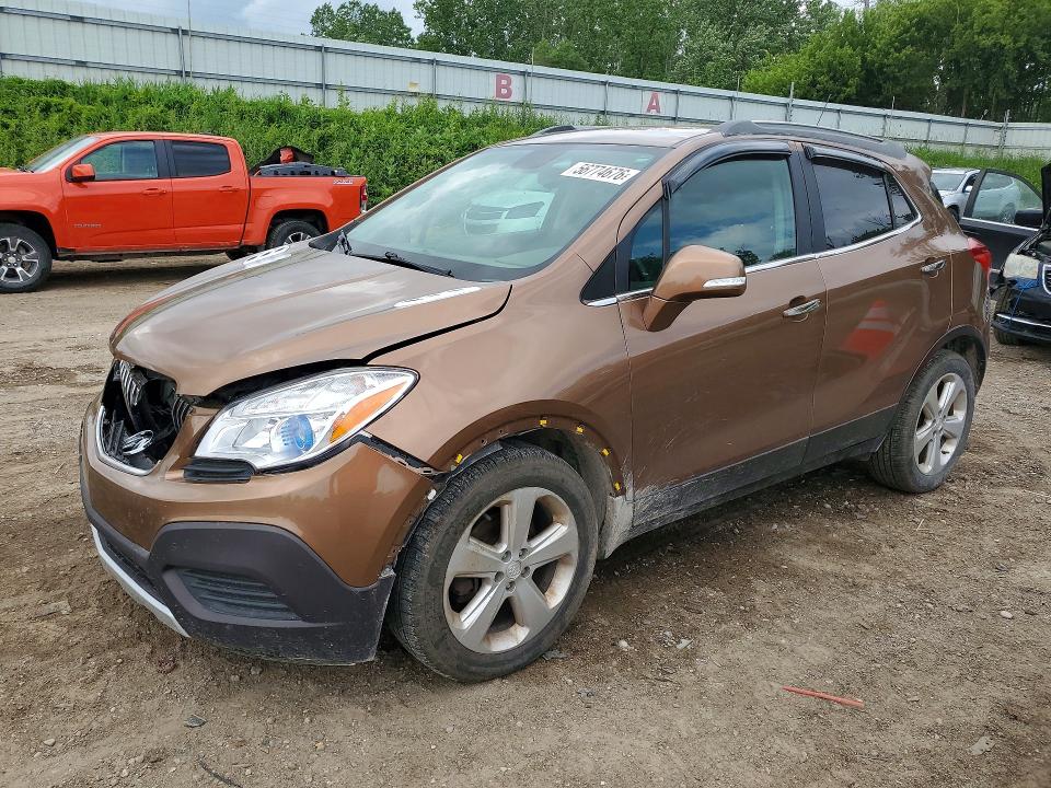 2016 Buick Encore VIN KL4CJASB6GB643881 COPART salvage auction — FRONT END, Mi - Certificate Of Title, sold $200 on 2026-07-29 (photo 1)