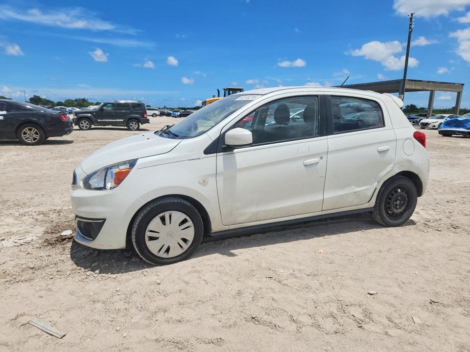 2018 Mitsubishi Mirage VIN ML32A3HJ2JH001242 COPART salvage auction — REAR END, Fl - Cert Of Title Slvg Rebuildable, sold $2,150 on 2026-07-16 (photo 1)