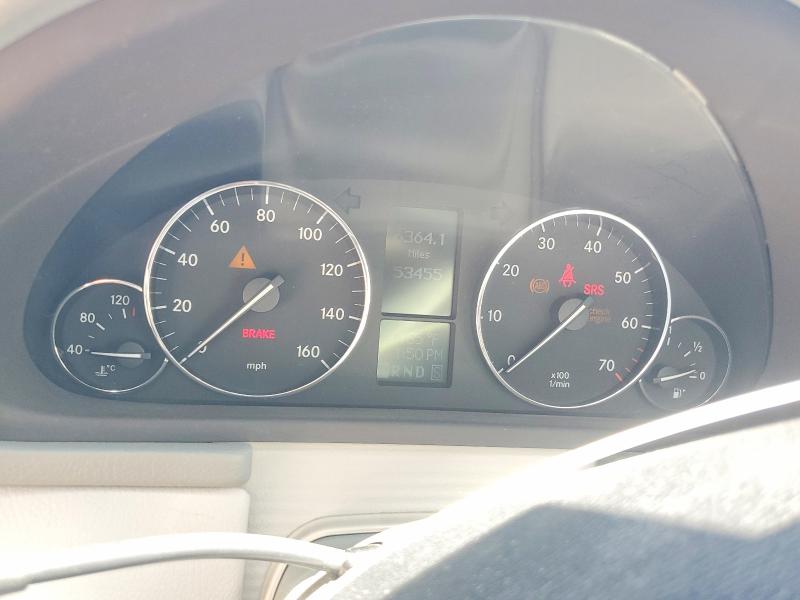 2006 Mercedes-benz C-klasse VIN WDBRF52H36F781395 COPART salvage auction — FRONT END, NC - SALVAGE CERTIFICATE OF TITLE, sold $300 on 2026-07-31 (photo 9)