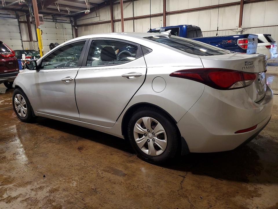 2016 Hyundai Elantra VIN KMHDH4AE2GU544137 COPART salvage auction — FRONT END, Pa - Certificate Of Salvage, sold $1,300 on 2026-07-10 (photo 2)