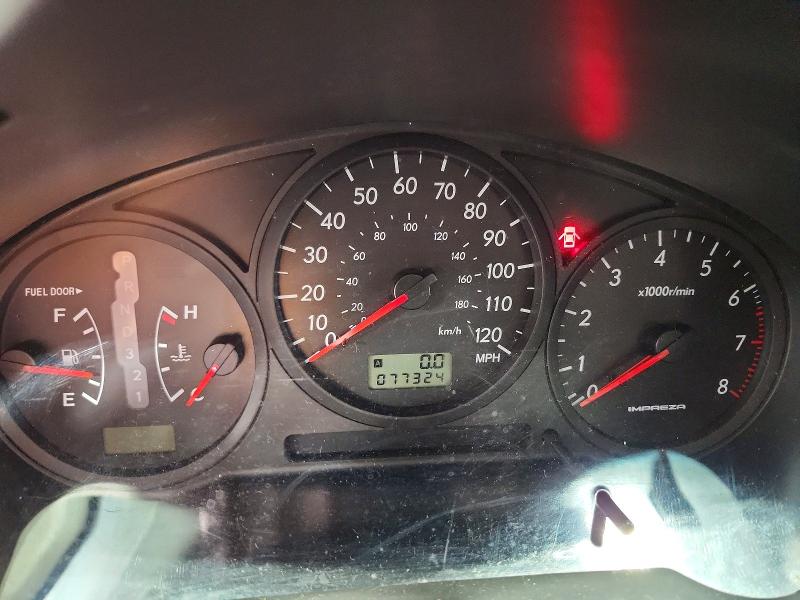 2007 Subaru Impreza VIN JF1GG61667H817894 COPART salvage auction — MECHANICAL, MN - CERT OF TITLE-PRIOR SALVAGE, sold $975 on 2026-07-28 (photo 9)