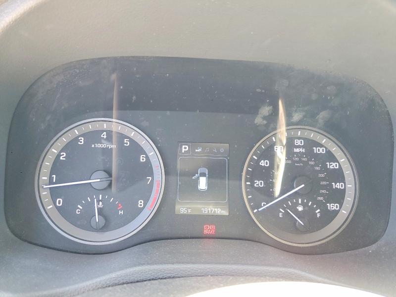 2017 Hyundai Tucson VIN KM8J23A40HU496404 COPART salvage auction — FRONT END, Ca - Salvage Certificate, sold $1,600 on 2026-07-14 (photo 9)