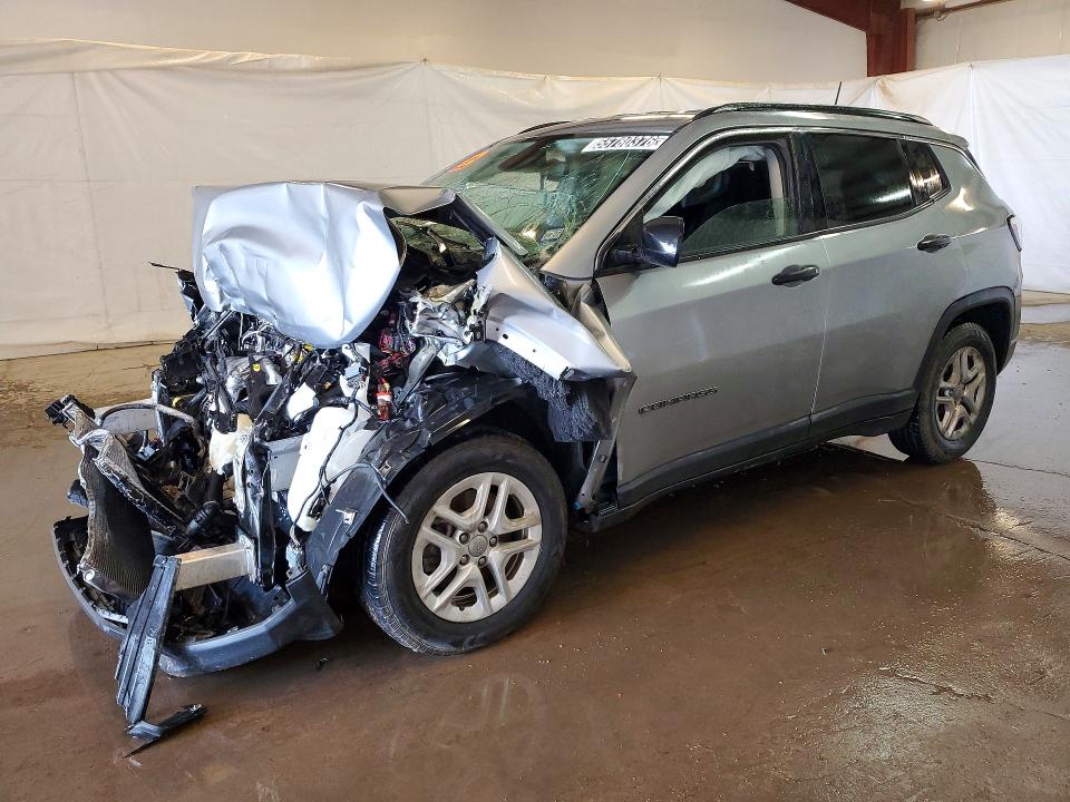 2021 Jeep Compass VIN 3C4NJCAB7MT560434 — COPART salvage auction photo