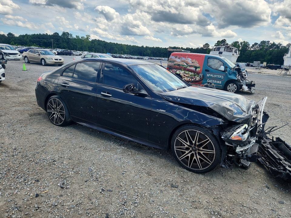 2023 Mercedes-benz C-klasse amg VIN W1KAF8HB5PR148440 COPART salvage auction — FRONT END, Nc - Salvage Certificate Of Title, sold $10,400 on 2026-07-27 (photo 4)