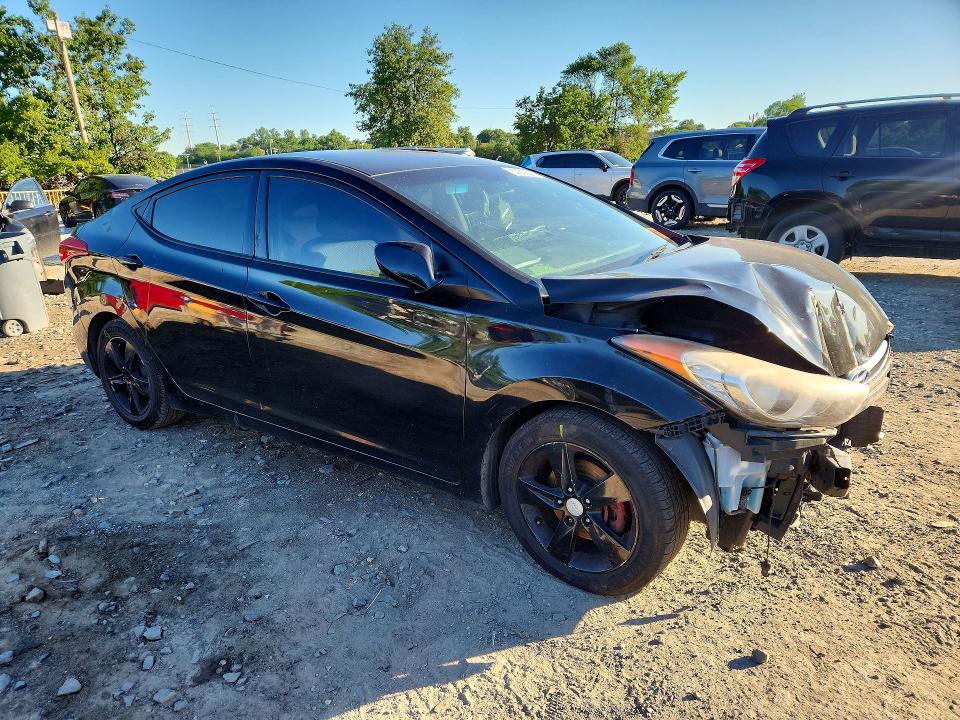 2013 Hyundai Elantra VIN KMHDH4AE1DU644032 COPART salvage auction — FRONT END, Salvage Title, sold $125 on 2026-07-21 (photo 4)