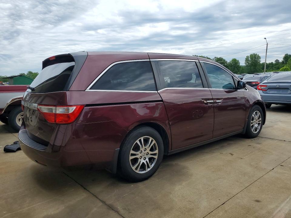 2013 Honda Odyssey VIN 5FNRL5H66DB011466 COPART salvage auction — FRONT END, Ky - Cert Of Title-Rebuilt Vehicle, sold $825 on 2026-07-02 (photo 3)