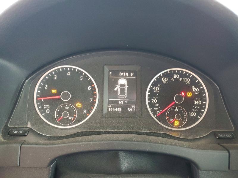 2016 Volkswagen Tiguan VIN WVGAV7AX3GW588344 COPART salvage auction — REAR END, Ca - Salvage Certificate, sold $725 on 2026-08-06 (photo 9)