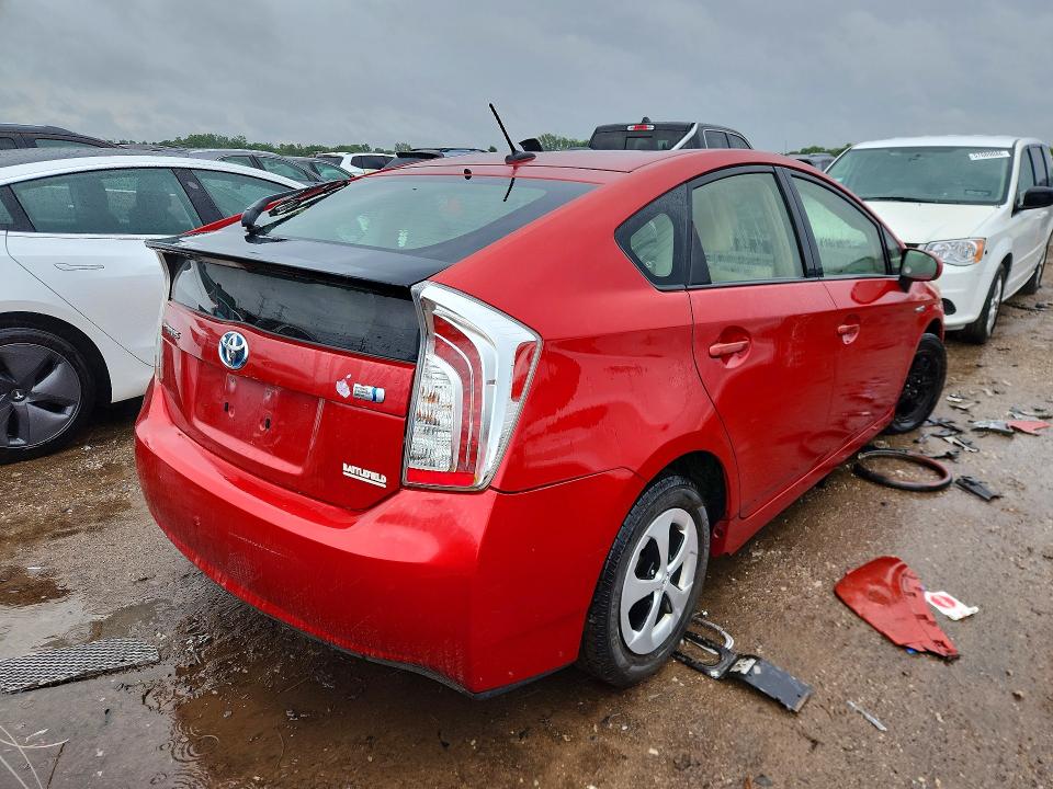 2012 Toyota Prius VIN JTDKN3DUXC5412913 COPART salvage auction — NORMAL WEAR, IN - CERTIFICATE OF TITLE, sold $1,600 on 2026-07-09 (photo 3)