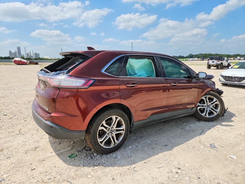 2016 Ford Edge VIN 2FMPK3K97GBB93872 COPART salvage auction — FRONT END, Tx - Certificate Of Title, sold $600 on 2026-07-02 (photo 3)