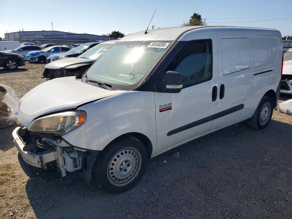 2016 Ram Promaster city VIN ZFBERFAT2G6B31919 COPART salvage auction — FRONT END, Ca - Salvage Certificate, sold $3,950 on 2026-07-08 (photo 1)