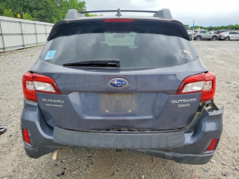2017 Subaru Outback VIN 4S4BSENCXH3323786 COPART salvage auction — REAR END, Ar - Cert Of Title-Salvage, sold $3,050 on 2026-07-27 (photo 6)