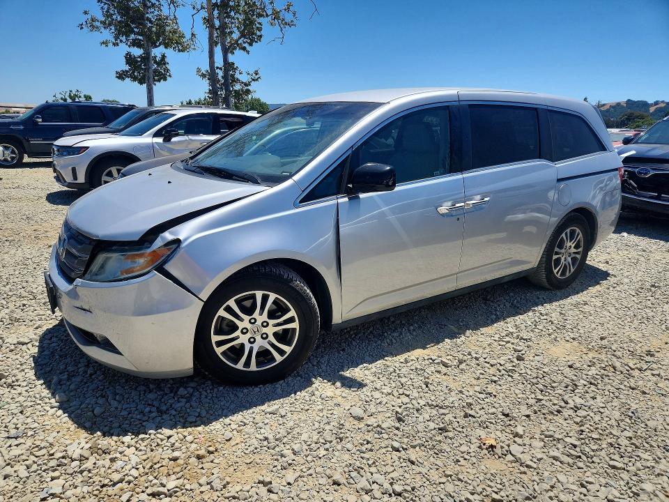 2012 Honda Odyssey VIN 5FNRL5H47CB084455 COPART salvage auction — FRONT END, Ca - Salvage Certificate, sold $1,200 on 2026-07-02 (photo 1)