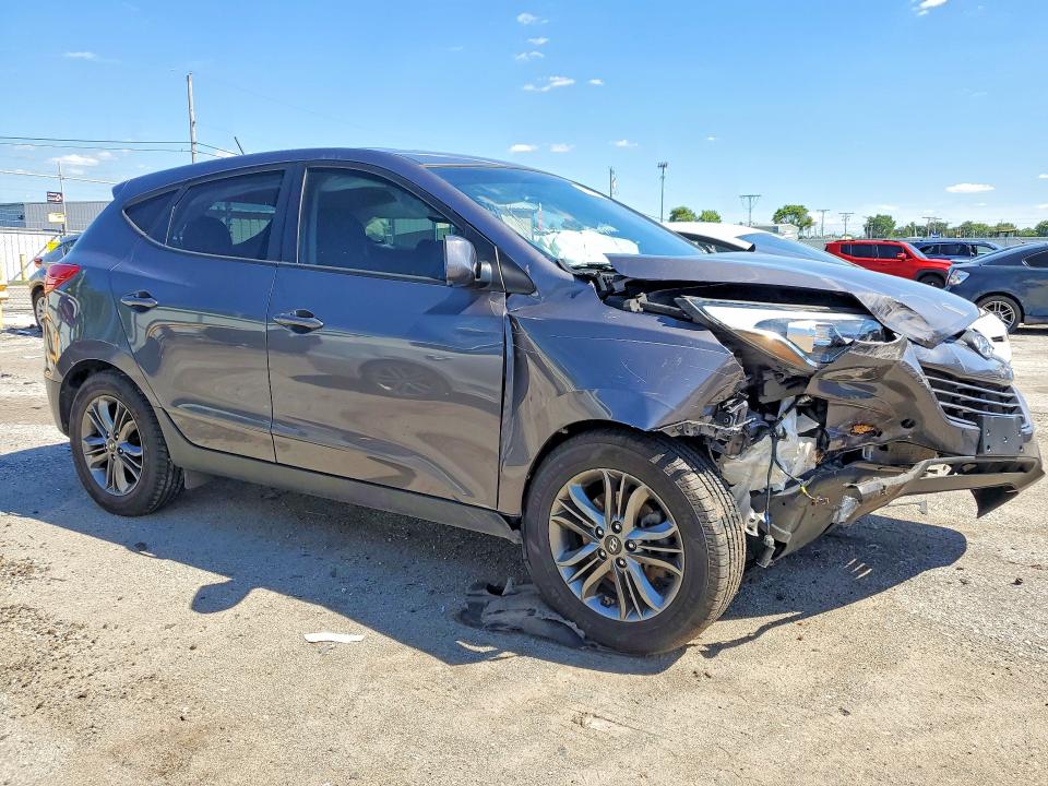 2014 Hyundai Tucson VIN KM8JTCAF0EU940763 COPART salvage auction — FRONT END, IN - CERT OF TITLE-SALVAGE TITLE, sold $825 on 2026-07-27 (photo 4)