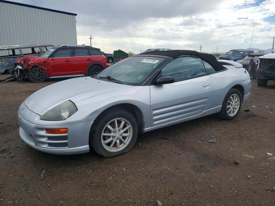 2001 Mitsubishi ECLIPSE VIN 4A3AE45G21E142497 COPART salvage auction — MECHANICAL, Az - Certificate Of Title, sold $250 on 2026-07-10 (photo 1)