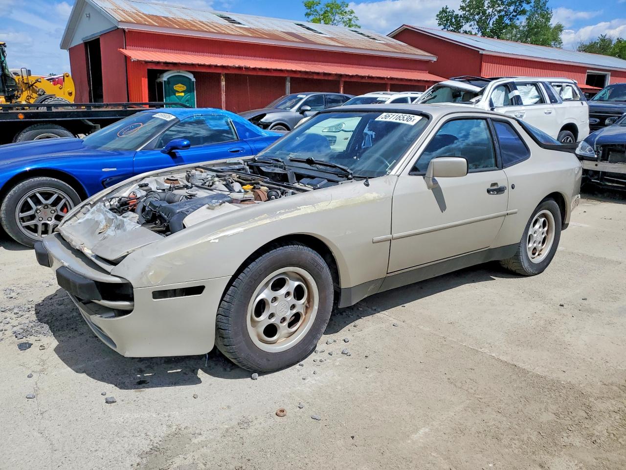 1984 Porsche 944 VIN WP0AA0944EN453698 COPART salvage auction — Front End, FL - CERT OF TITLE SLVG REBUILDABLE (P), sold $2,700 on 2026-07-01 (photo 1)