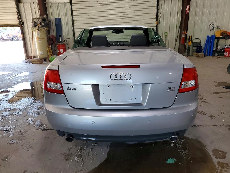 2006 Audi A4 quattro VIN WAUDT48H86K008285 COPART salvage auction — FRONT END, Pa - Certificate Of Salvage, sold $450 on 2026-07-08 (photo 6)