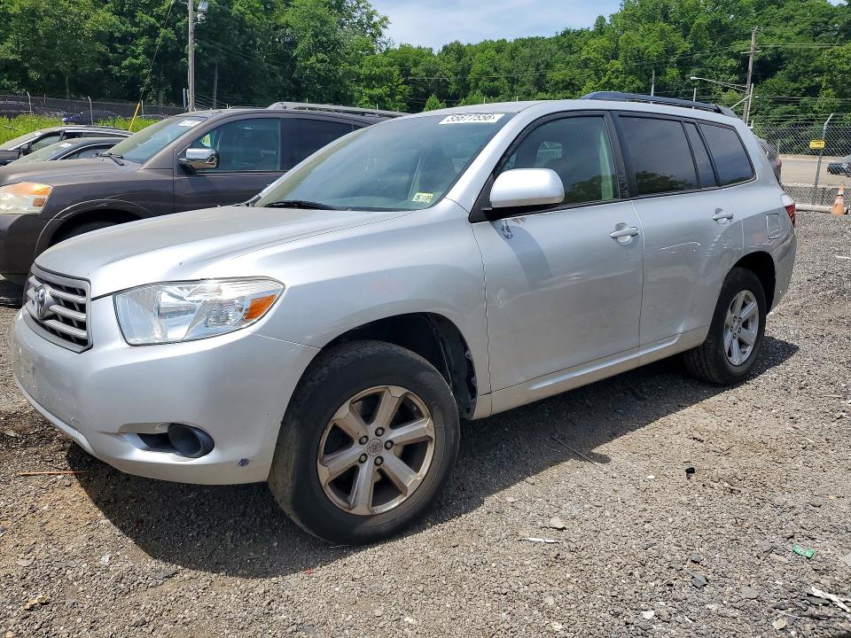 2010 Toyota Highlander VIN 5TDBK3EH6AS019329 COPART salvage auction — FRONT END, Md - Cert Of Salvage > 75% Damage, sold $1,950 on 2026-07-07 (photo 1)