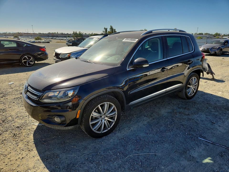 2016 Volkswagen Tiguan VIN WVGAV7AX9GW525278 COPART salvage auction — REAR END, Ca - Salvage Certificate, sold $1,950 on 2026-07-21 (photo 1)