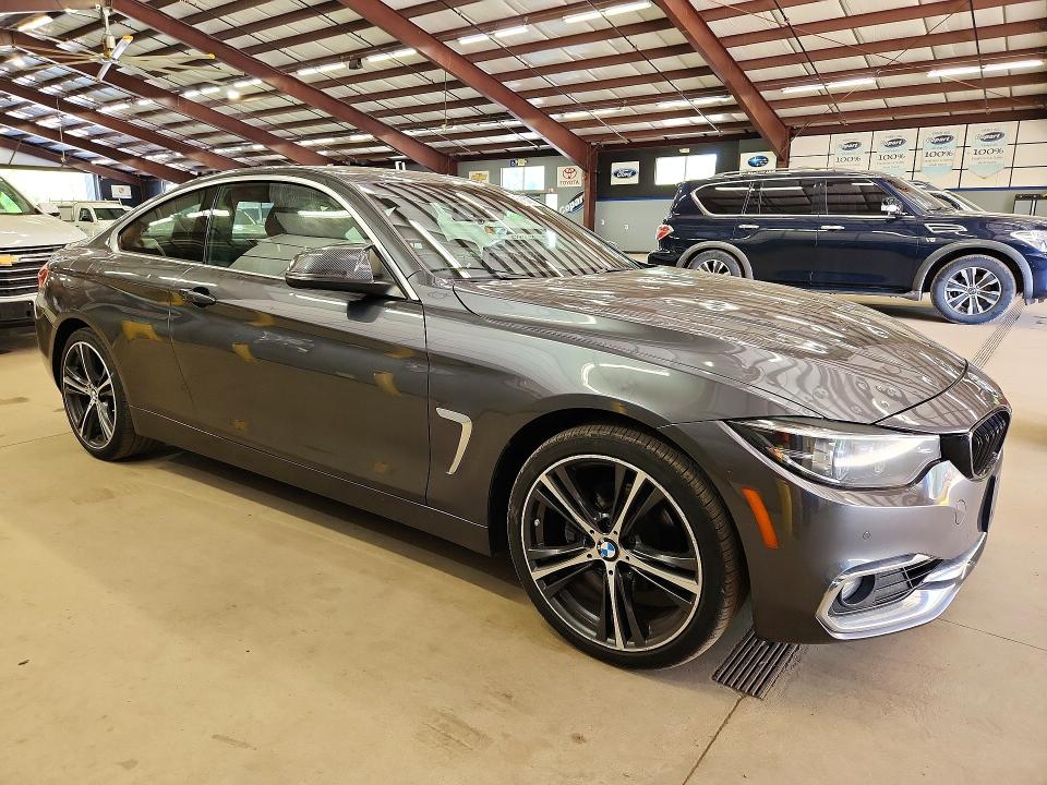 2018 BMW 4 series VIN WBA4W5C50JAA49523 COPART salvage auction — HAIL, Ma - Cert Of Title-Reconstrctd Coll, sold $9,000 on 2026-07-27 (photo 4)
