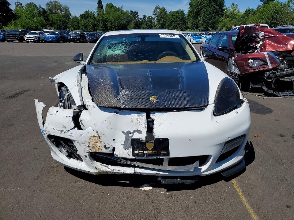 2011 Porsche Panamera VIN WP0AC2A7XBL091024 COPART salvage auction — FRONT END, Or - Salvage Title Certificate, sold $3,250 on 2026-07-02 (photo 5)