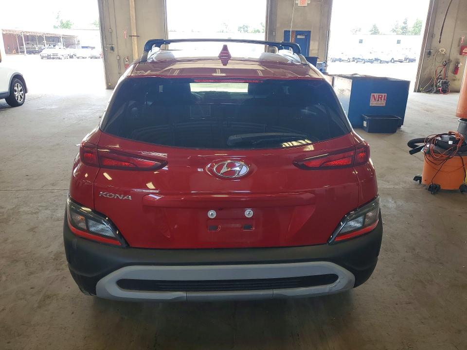 2022 Hyundai Kona VIN KM8K62AB1NU860455 COPART salvage auction — HAIL, Mn - Cert Of Title-Salvage, sold $975 on 2026-07-30 (photo 6)