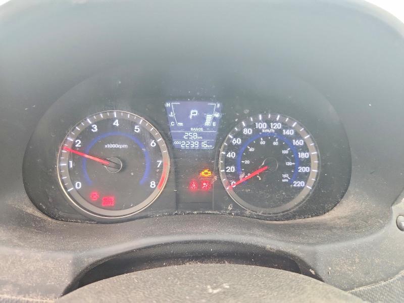 2014 Hyundai Accent VIN KMHCT5AE8EU190847 COPART salvage auction — FRONT END, Qc - Gravement Accidente, sold $375 on 2026-07-14 (photo 9)